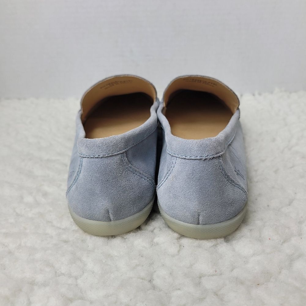 Frye Melanie Skimmer Womens Slip On Shoes Size 9 Bue Suede Almond Toe Shoes New - Picture 4 of 10